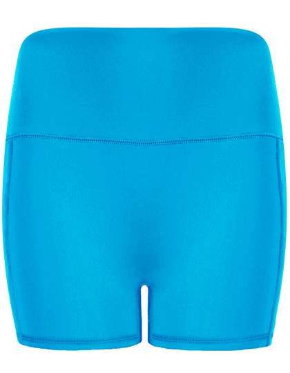Tombo Hochgeschnittene Yogashorts mit Seitentasche, Black L/XL, TL372 – Turquoise Blue