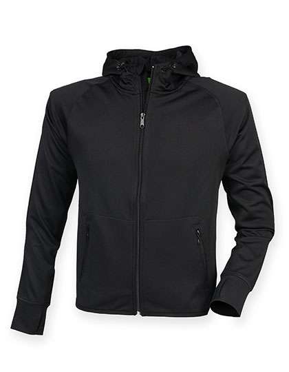 Tombo Slim Fit Hoodie mit Reflektionsstreifen