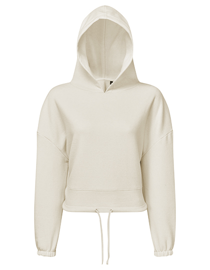 Women´s Cropped Oversize Sweat à capuche – Natural