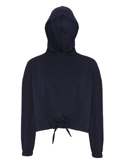 Women´s Cropped Oversize Sweat à capuche – Navy