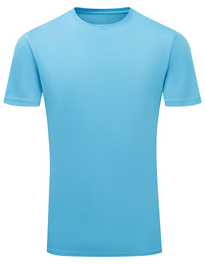 TriDri® Ion-Charge recycled textured tee – Turquoise