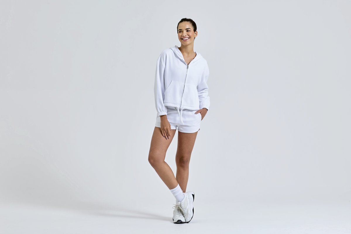 Women´s Recycled Drawstring Full-Zip Hoodie
