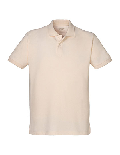 Unisex Short-Sleeved Polo Shirt – Natural