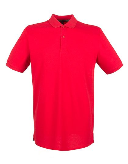 Henbury Men´s Micro-Fine Piqué Polo Shirt White 5XL (W101) – Classic Red