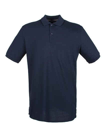 Henbury Men´s Micro-Fine Piqué Polo Shirt White 5XL (W101) – Navy