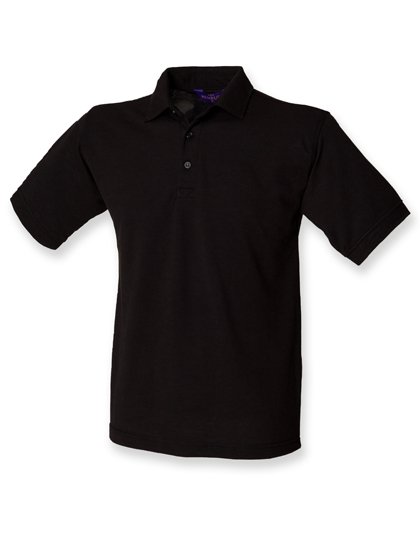 Henbury Polo Piqué Classique 65/35, Black M, W400 – image 1