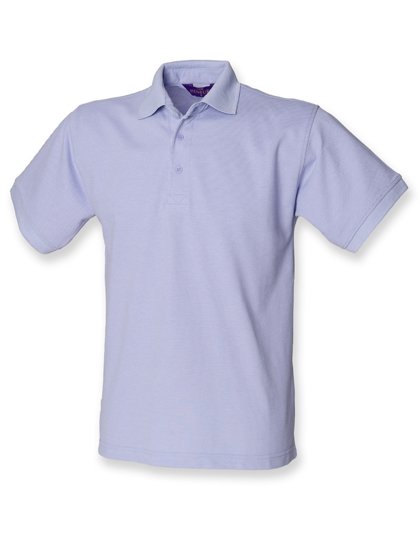 Henbury Polo Piqué Classique 65/35, Black M, W400 – Lavender