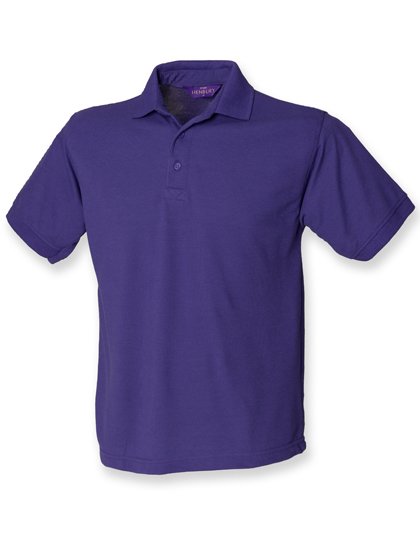 Henbury Polo Piqué Classique 65/35, Black M, W400 – Purple