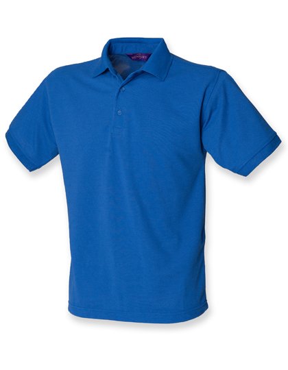 Henbury Polo Piqué Classique 65/35, Black M, W400 – Royal