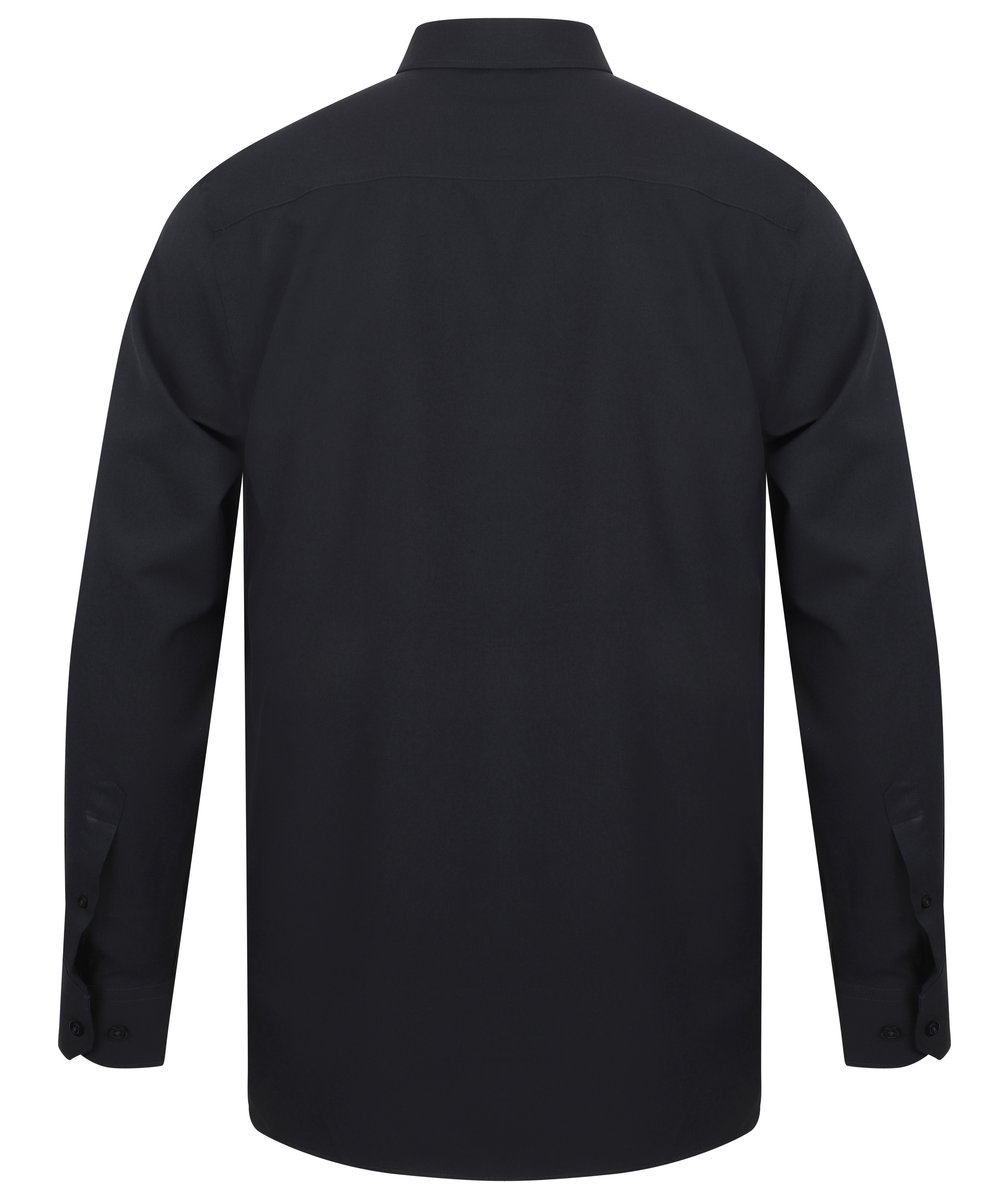 Henbury Chemise Business avec Protection UV et Poche Poitrine, Navy L, W590 – image 4