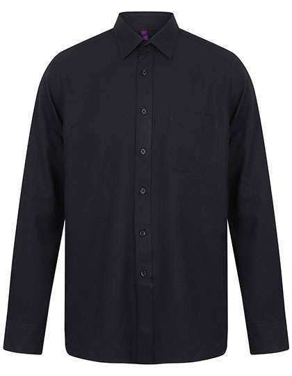 Henbury Chemise Business avec Protection UV et Poche Poitrine, Navy L, W590 – Navy