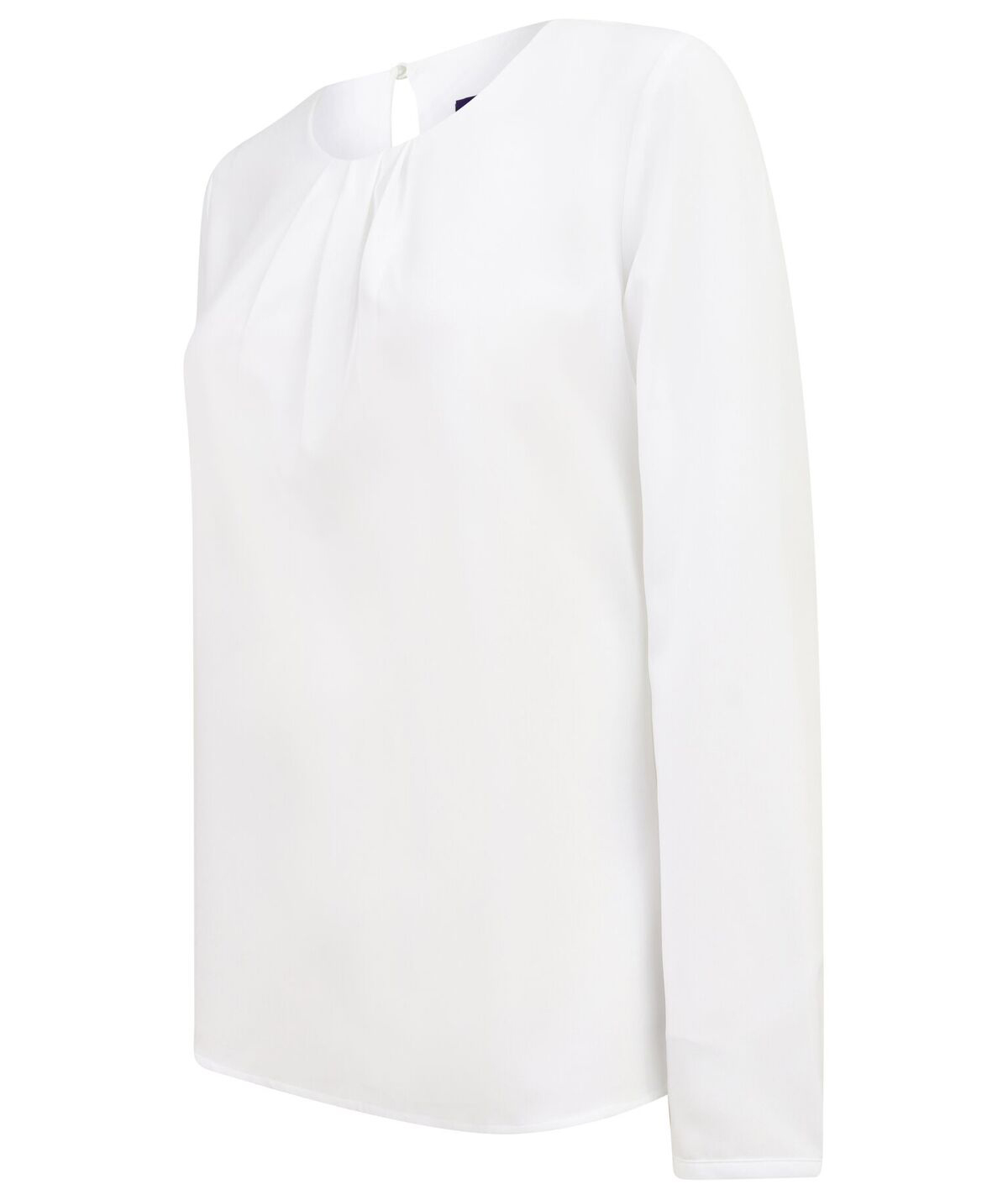 Henbury Blouse Plissée Manches Longues avec Boutonnage, White L, W598 – image 5