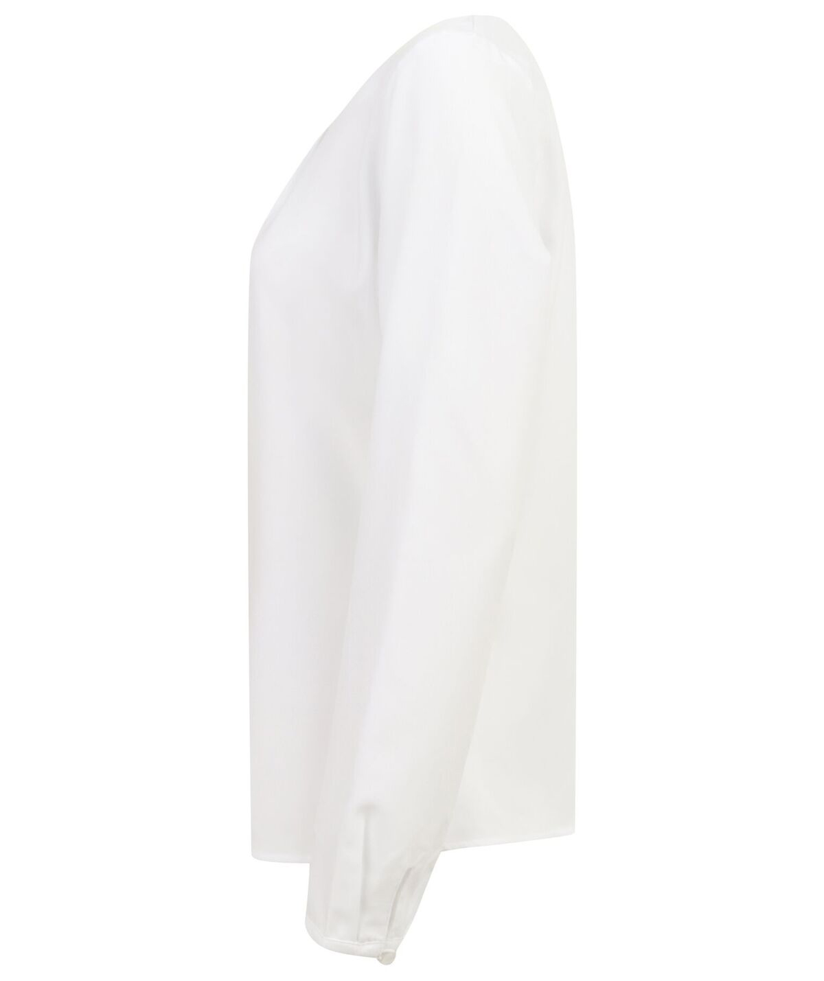 Henbury Blouse Plissée Manches Longues avec Boutonnage, White L, W598 – image 6