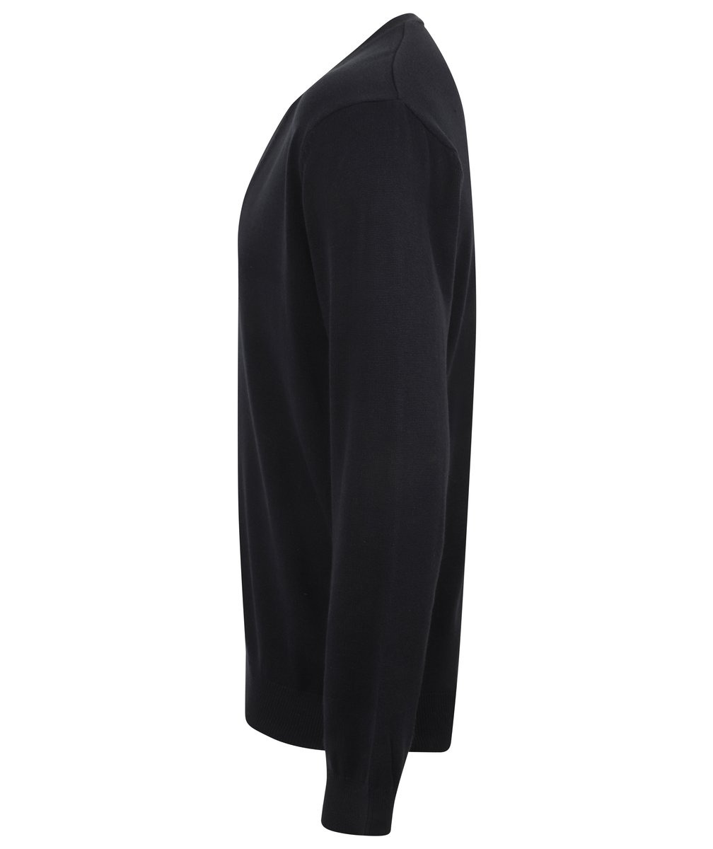 Henbury Feinstrick-Cardigan mit V-Ausschnitt, Navy XXL, W722 – Bild 5
