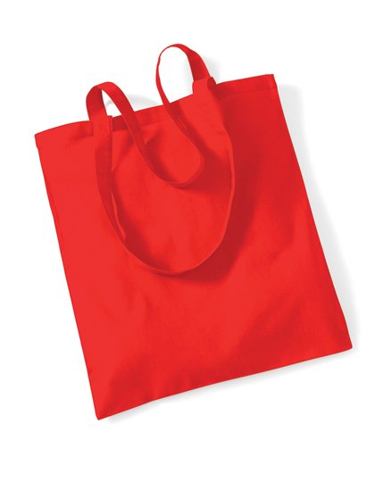 Westford Mill Sac en Coton avec Anses Longues – Bright Red