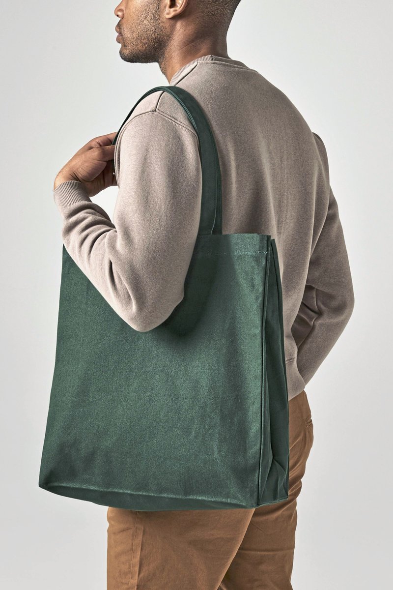 Westford Mill Fairtrade Baumwoll Shopper mit langen Tragegriffen