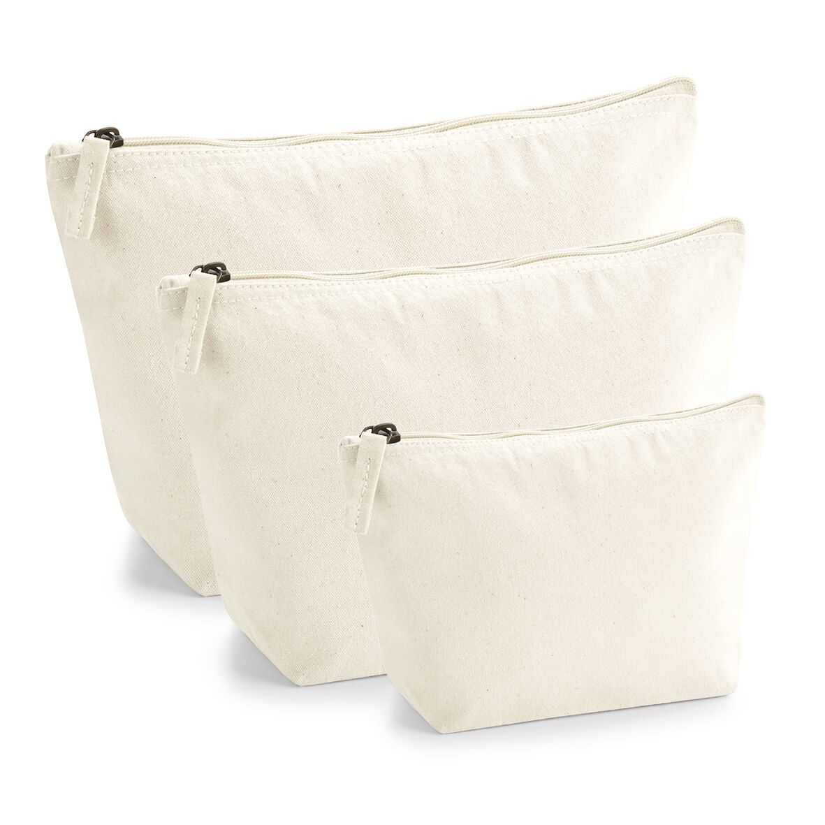 Westford Mill Bio-Baumwoll-Kulturtasche mit Reißverschluss
