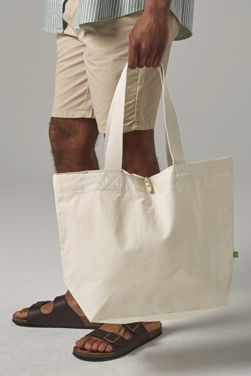 Westford Mill Sac de Plage avec Fermeture à Bâtonnet en Bois