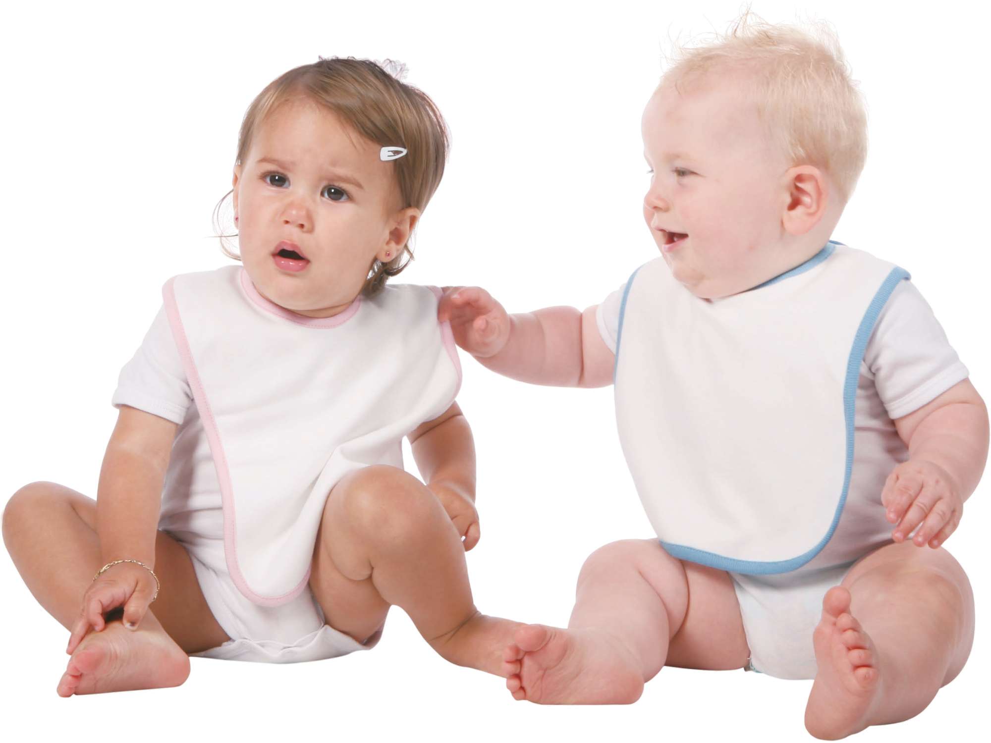 Link Kids Wear Doppellagiges Baby Lätzchen mit Klettverschluss