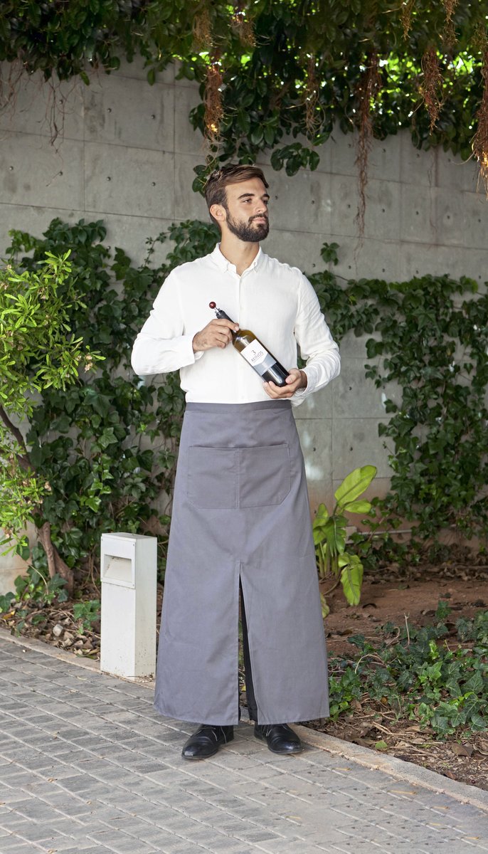 Link Kitchen Wear Bistro-Schürze mit Gehschlitz und Tasche