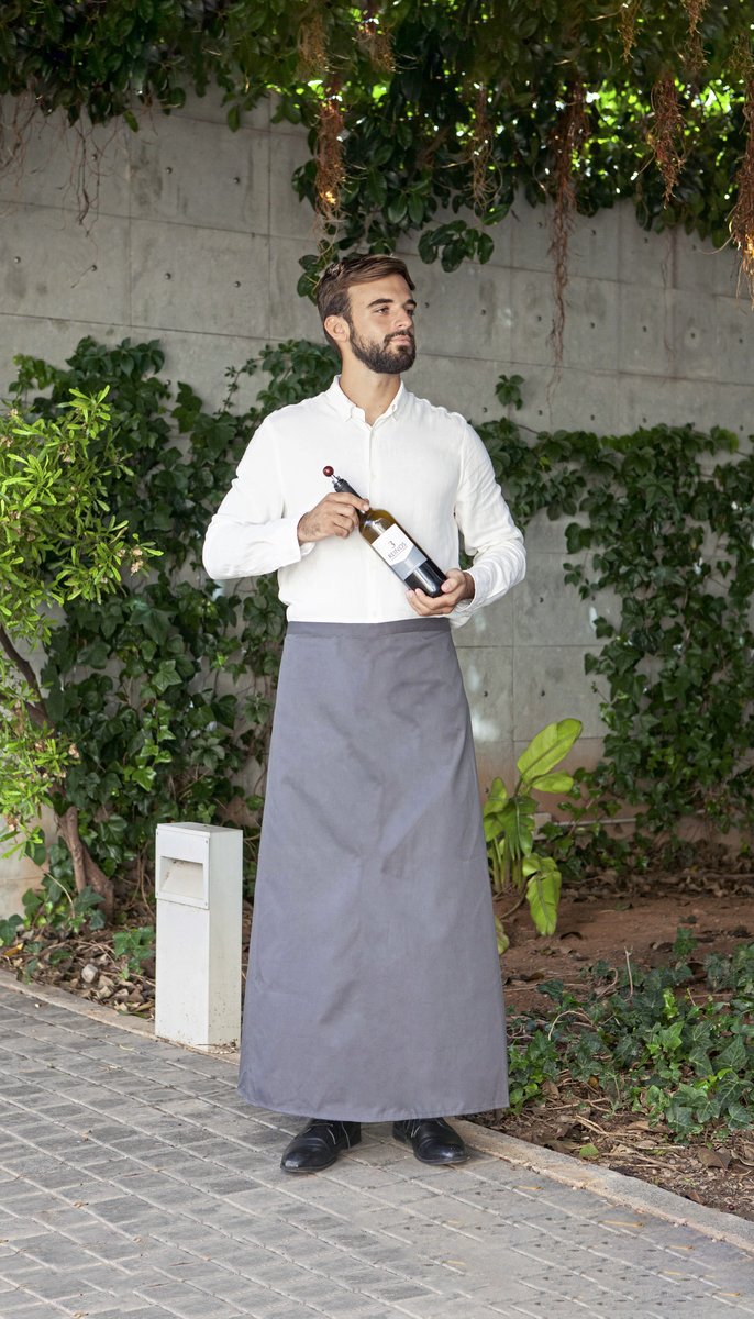 Link Kitchen Wear Bistroschürze aus Polyester-Baumwolle, waschbar