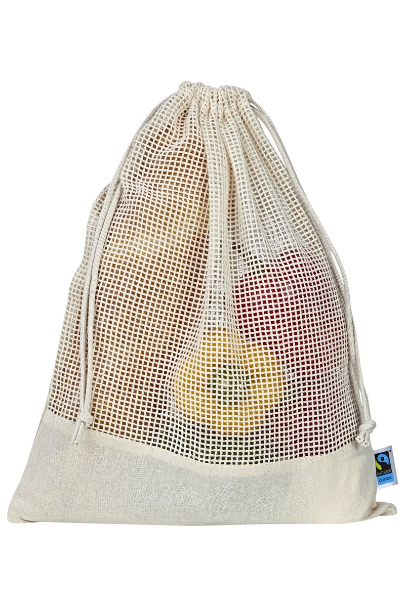 Printwear Fairtrade Bio-Baumwolle Netzbeutel
