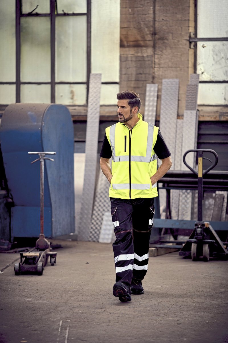YOKO Hi-Vis Sicherheits-Weste mit Reflektoren