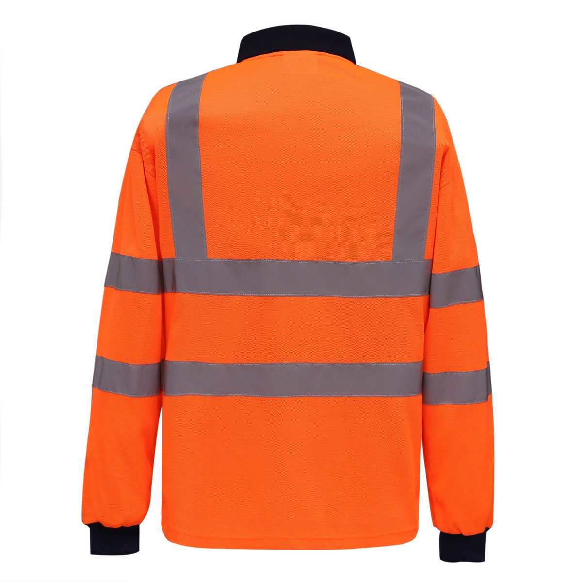 YOKO Hi-Vis Langarm Poloshirt mit Reflektoren, Hi-Vis Yellow 5XL, YK310 – Bild 3