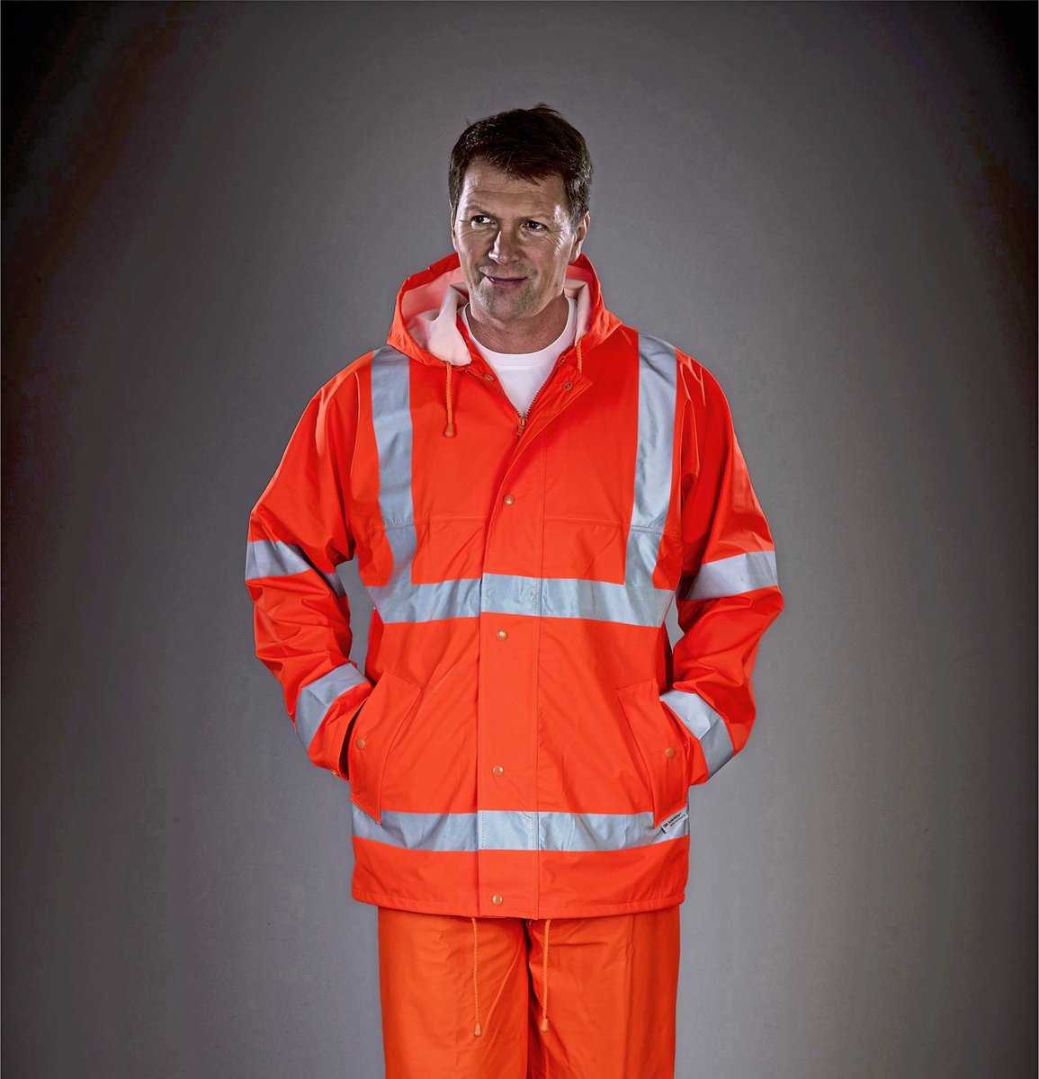 YOKO Neon Regenjacke mit Reflexbändern