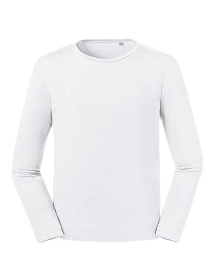 Russel Pure Organic Langarm-T-Shirt aus Bio-Baumwolle, slim