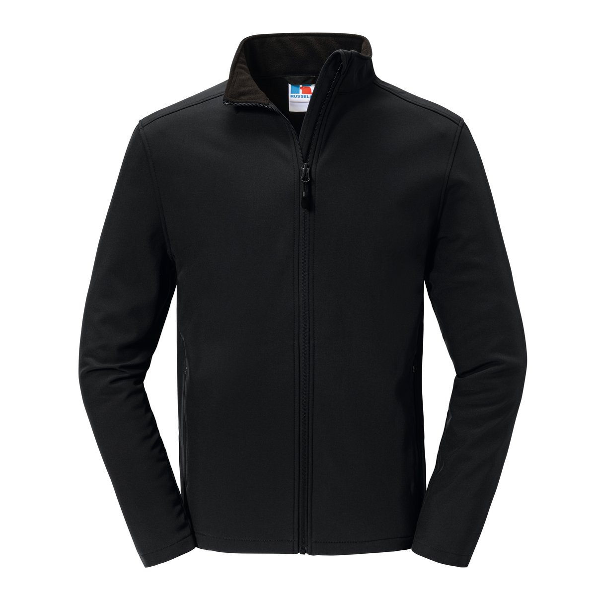 Russell Water-Repellent Softshell Jacket with Fleece Lining, Black S, Z420 – image 3