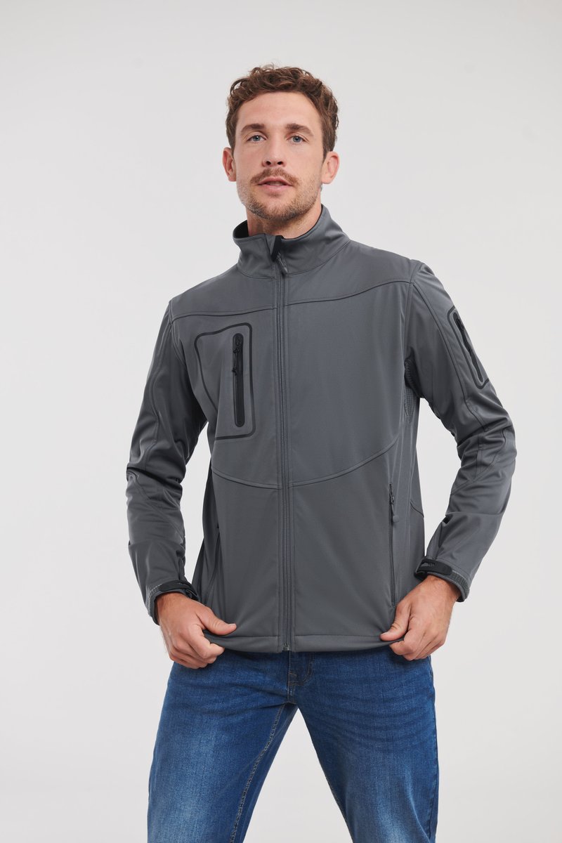 Russel Wasserdichte Softshell-Jacke mit Stretchmaterial