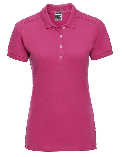 Russel Polo Slim Fit Stretch pour Femmes, Classic Red M, Z566F – Fuchsia