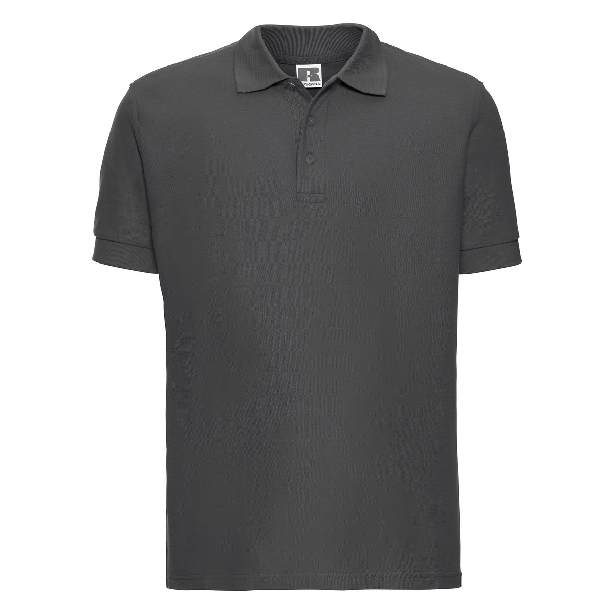 Russel Polo in Cotone con Piqué Double-Tuck, Azure Blue L, Z577 – immagine 3