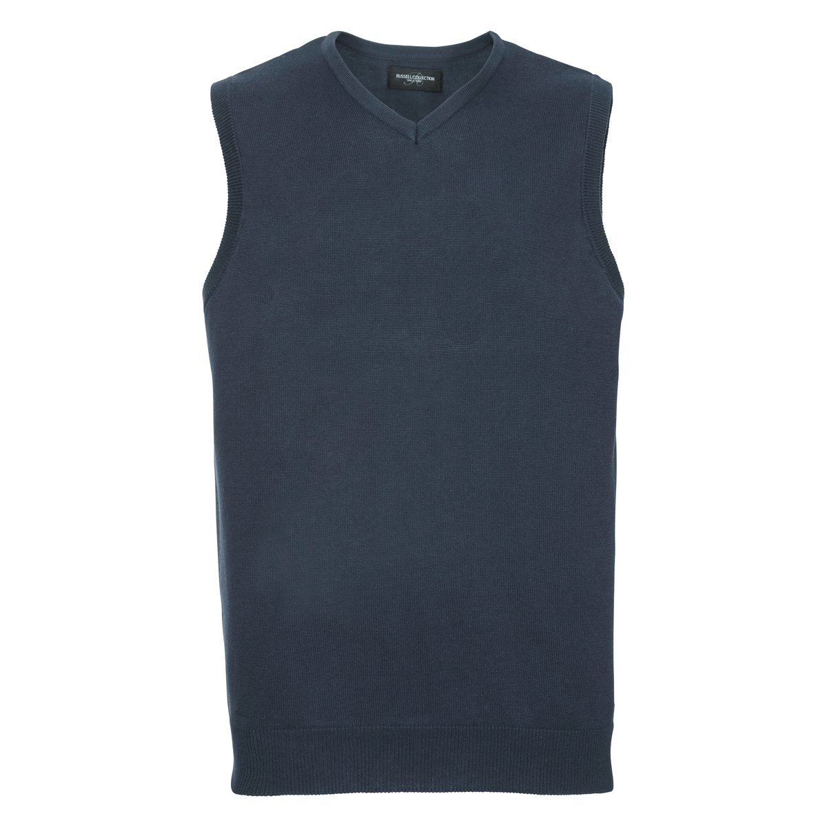 Russell Collection Ärmelloser V-Ausschnitt Pullunder Cotton Blend™, Black XXS, Z716 – image 3