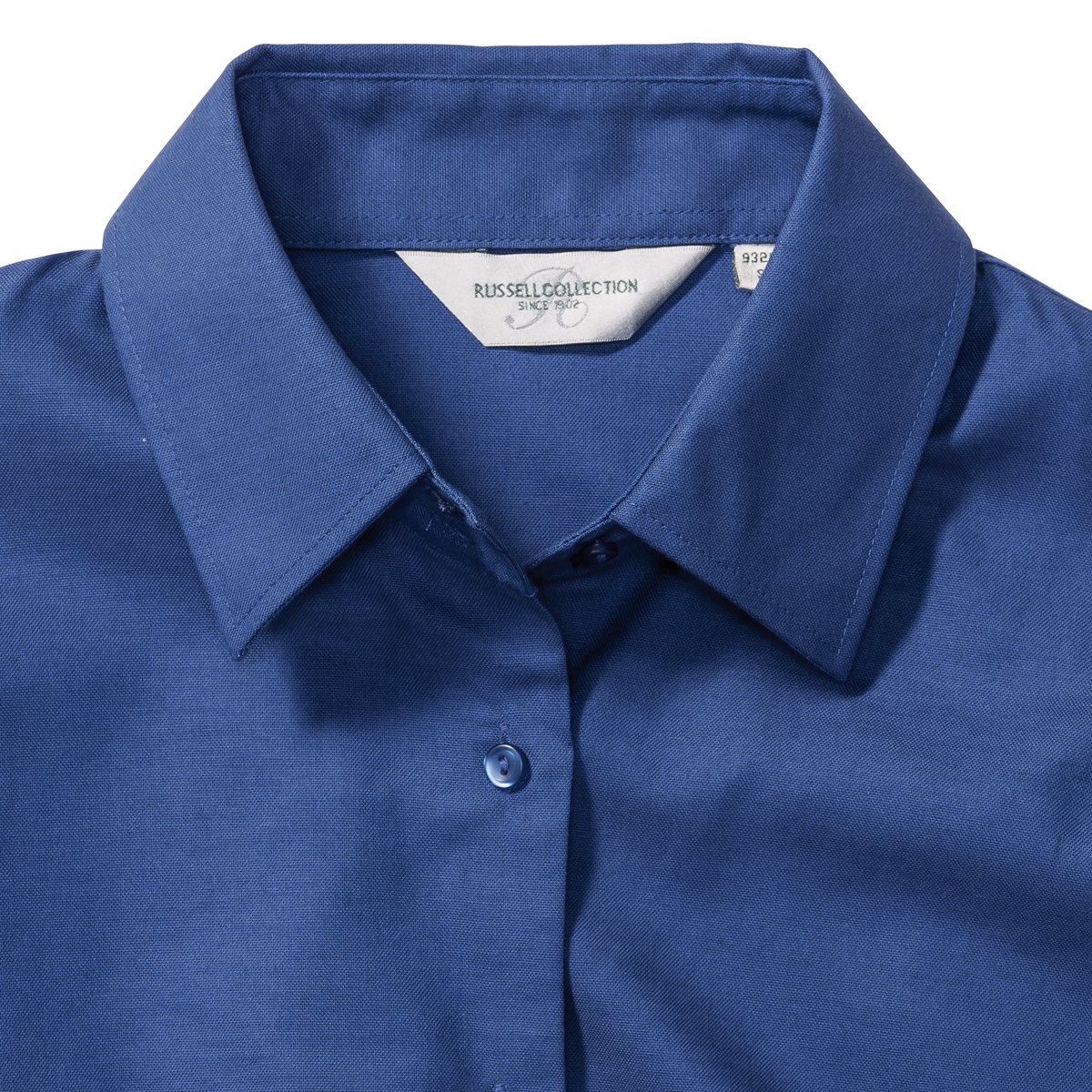 Russell Collection Oxford Bluse Slim Fit Pastellfarbe, Black XS, Z932F – Bild 6
