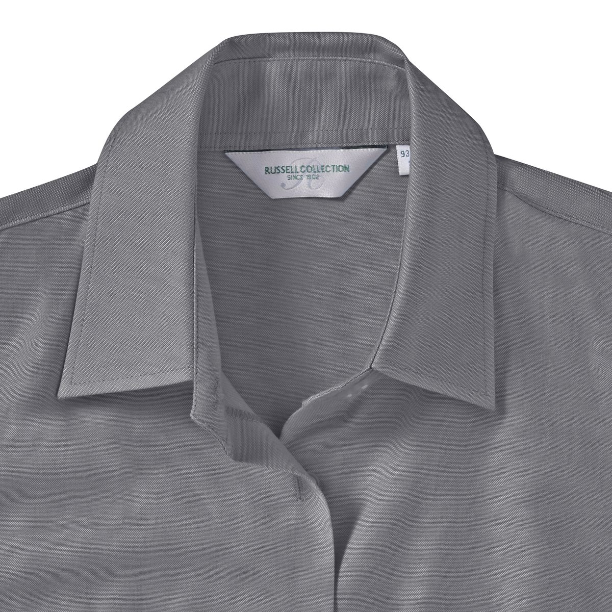 Russell Collection Short-Sleeve Shirt Oxford Collection for Women, Black XS, Z933F – image 6