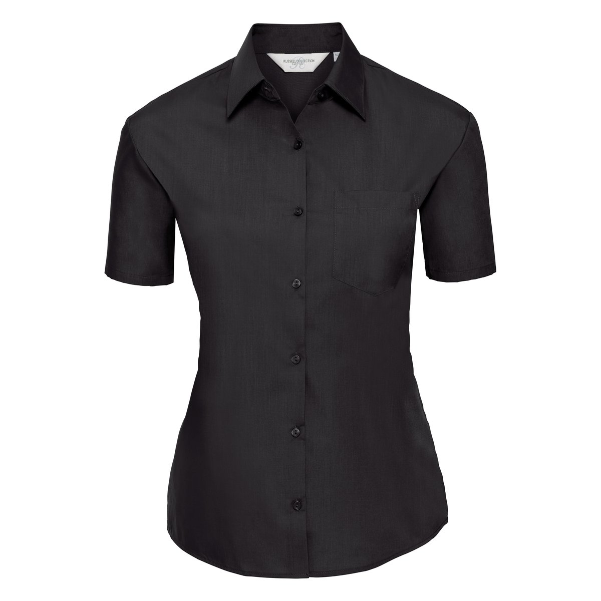 Russell Collection Camicia classica a maniche corte in Polycotton, Bright Royal XXL, Z935F – immagine 3